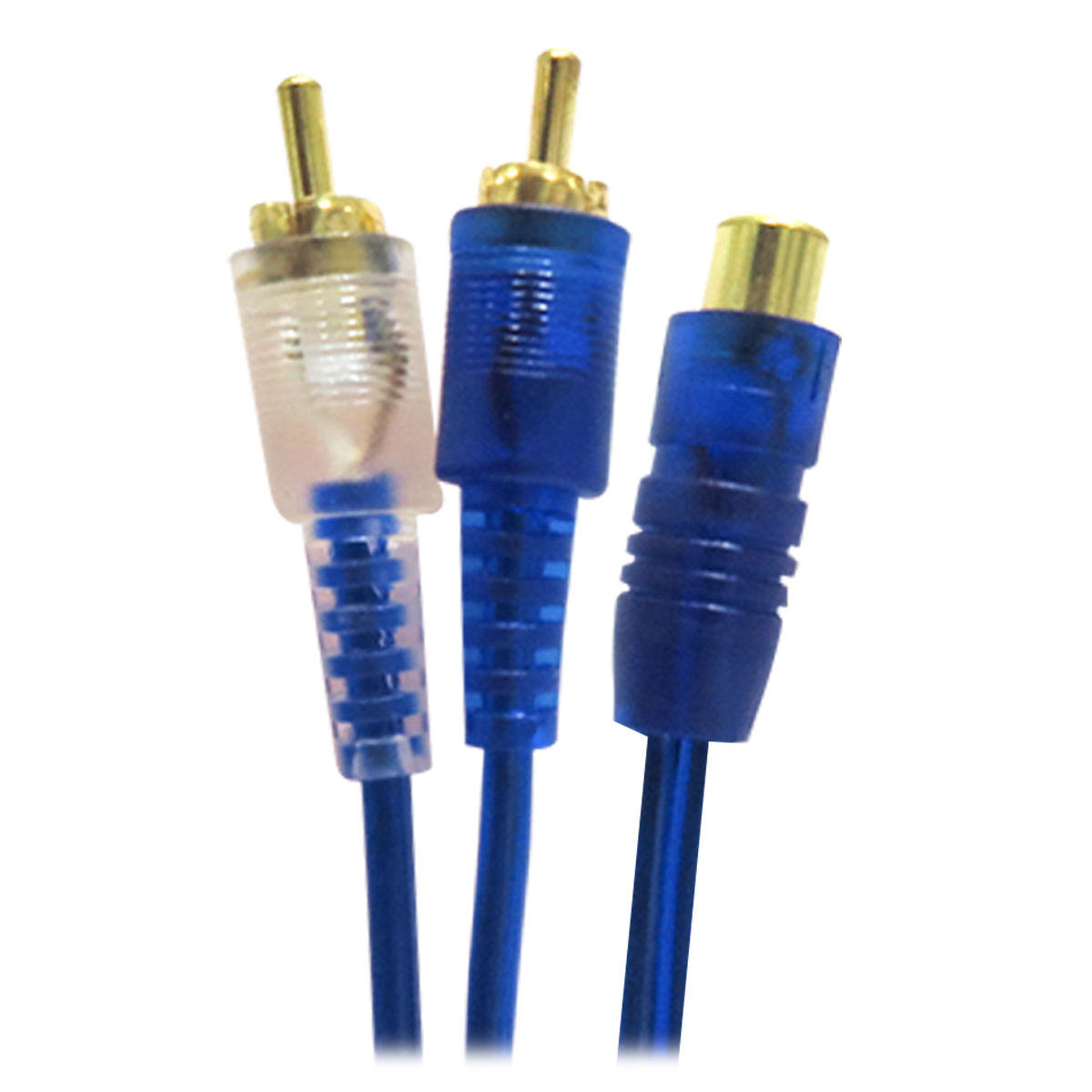 Adaptador Y 2 Plug RCA a 1 Plug RCA  Tienda en Linea – Electronica Aragon